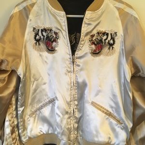 Reversible tiger dragon Japan jacket